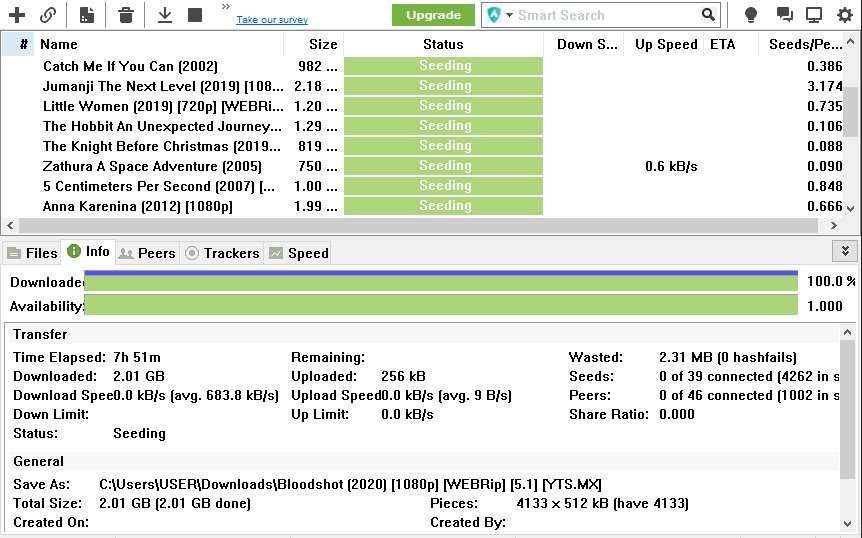 bit utorrent search movie